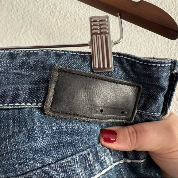 Buckle Black Jeans Distressed Denim Three Fit 34X32 Fade Stitching Medium Wash - Picture 10 of 16